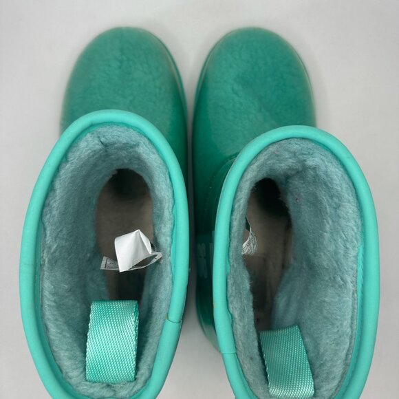 UGG Classic Clear Mini rain boots in the "Tide Pool" color Size 7 Womens - Picture 5 of 10